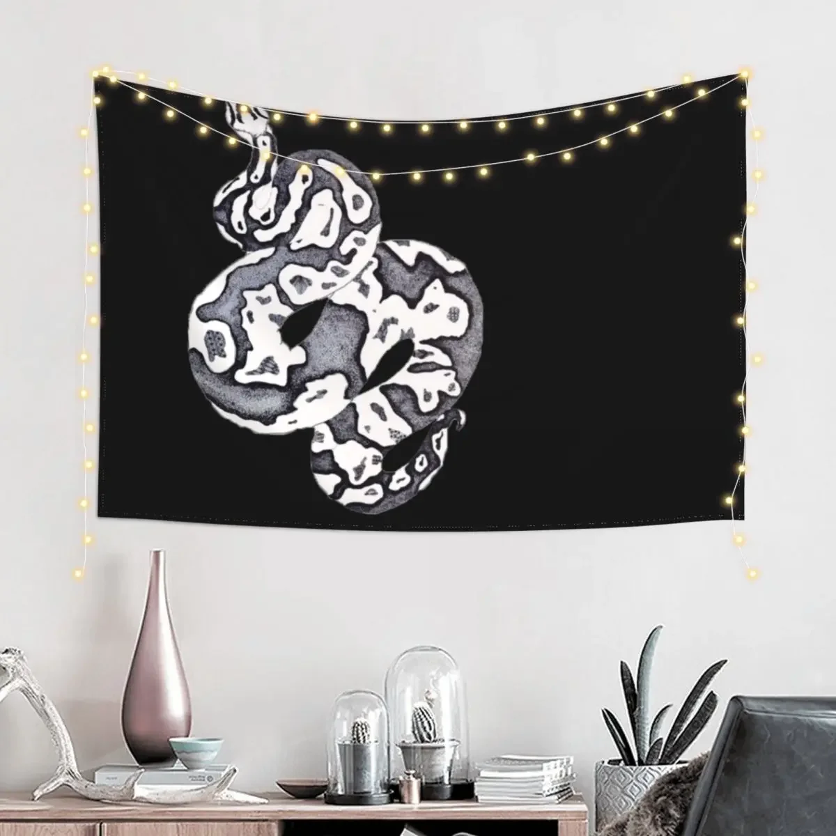 Ball Python Tapestry Aesthetic Home Decor Aesthetic Room Decoration Room Decoration Accessories Tapestry