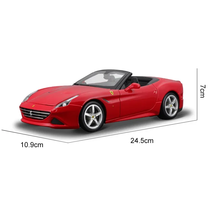 1:18 Bburago Ferrari California T Sports Convertible Car Diecast Model Edition Alloy Luxury Vehicle Model Statue Toy Kids Gifts