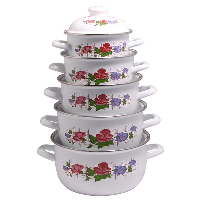 Best Price Newly Style Competitive Price Enamel Casserole Pot Set