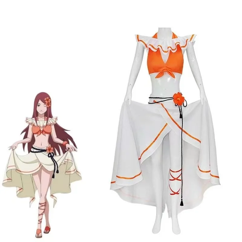 

Cosplay Costume Uzumaki Kushina Swimsuit Summer Anime Outfit