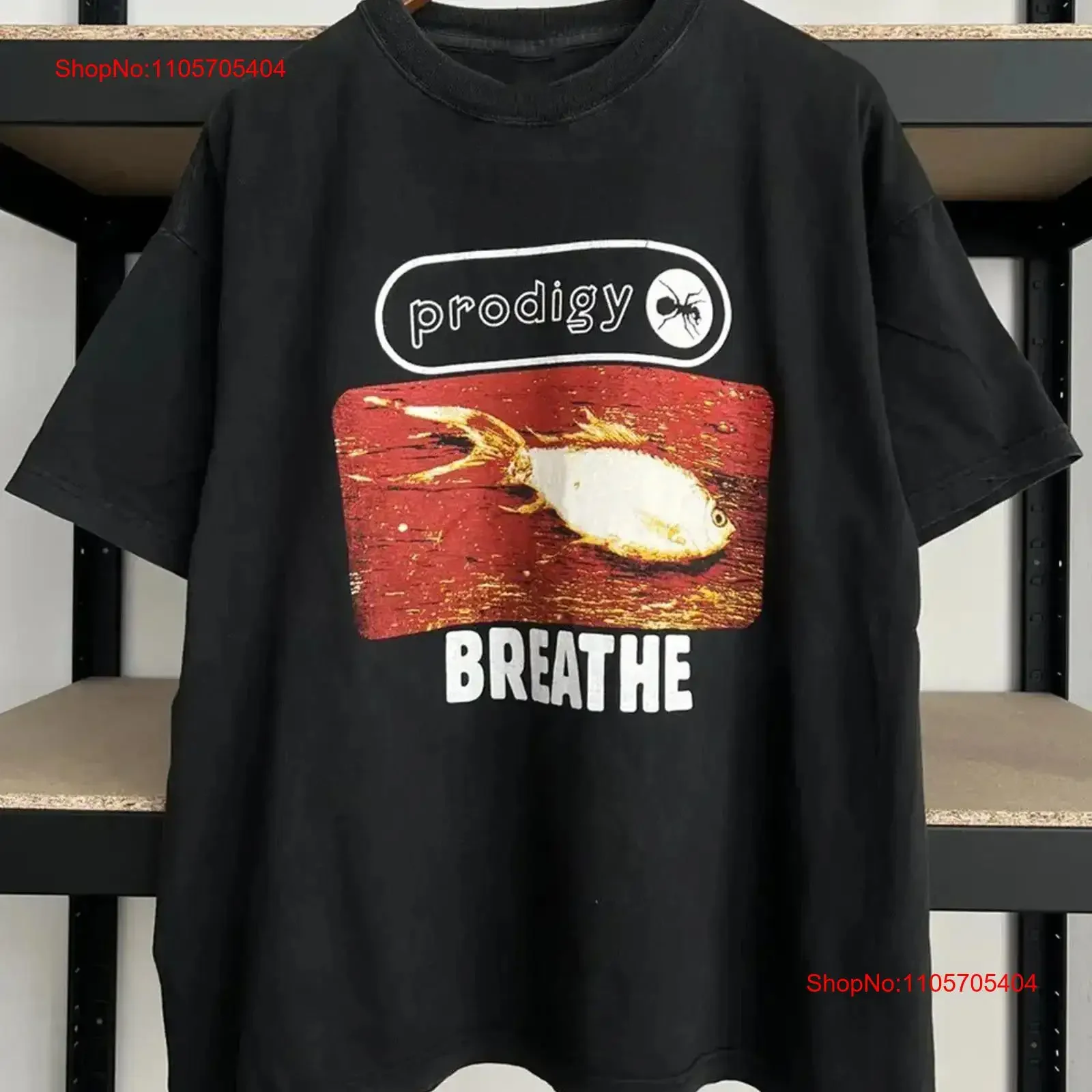 Vintage The Prodigy Breathe Electronic For Fans S 5XL T Shirt HZ149 long or short sleeves vintage Washed Unisex Comfortable