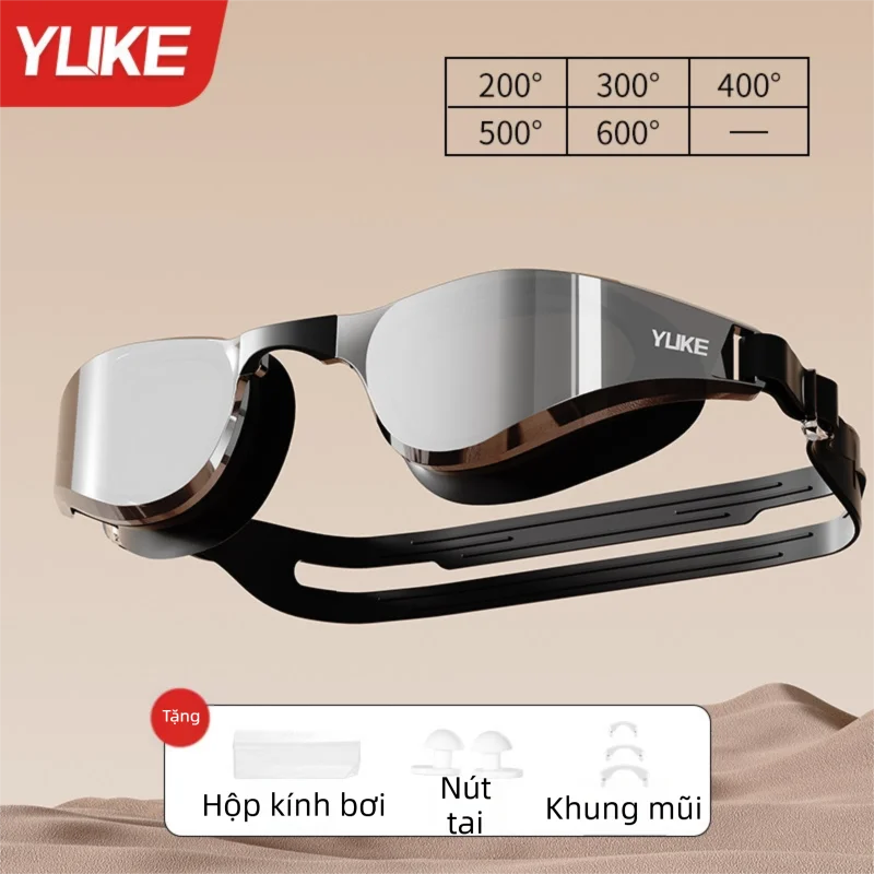 Yuke | Kính Bơi Cận Chống Nước Chống Mờ Độ Phân Giải Cao