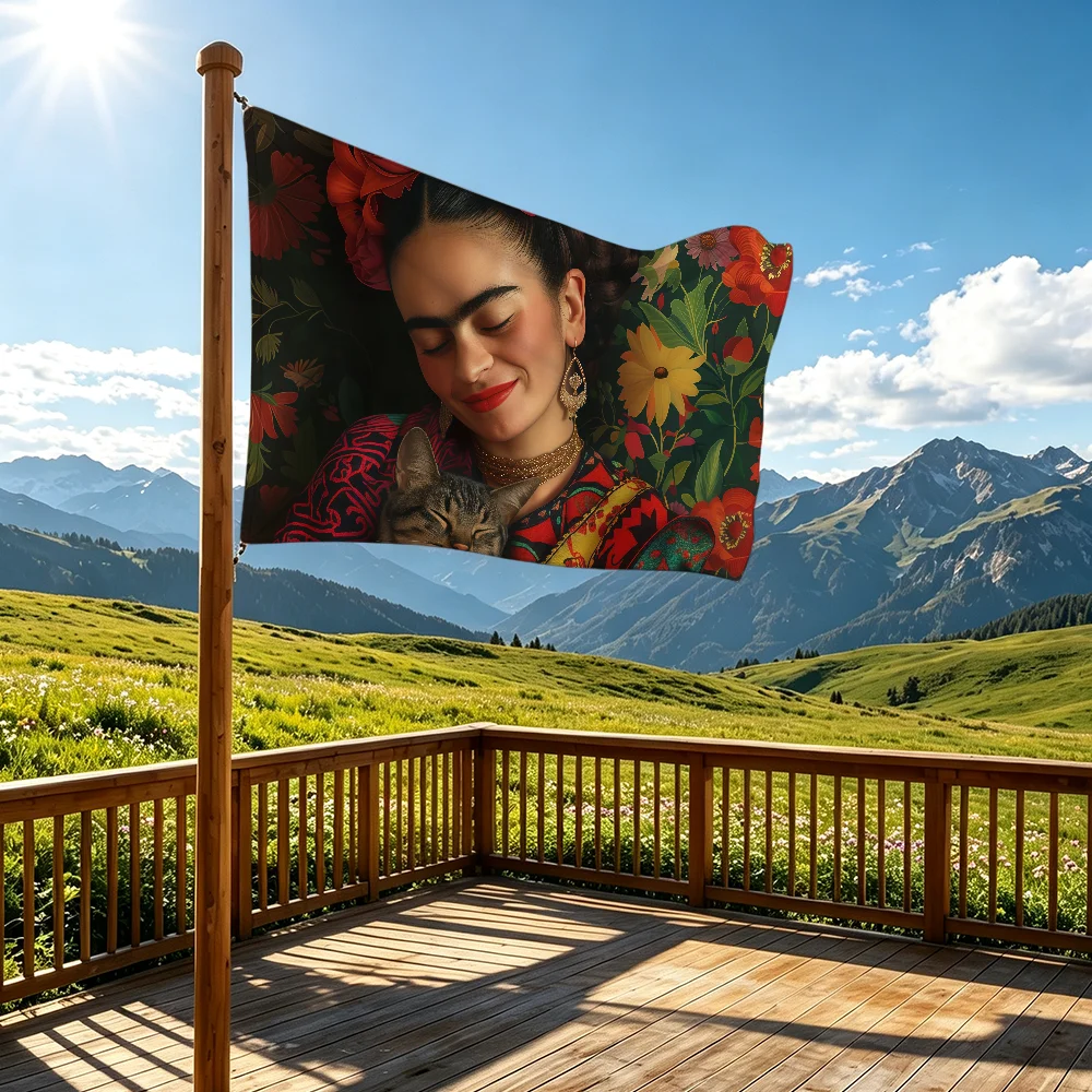Painter F-Frida K-Kahlo flag Decorative Banners Suitable For Outdoor Camping Family Parties And Garden Walls Gift