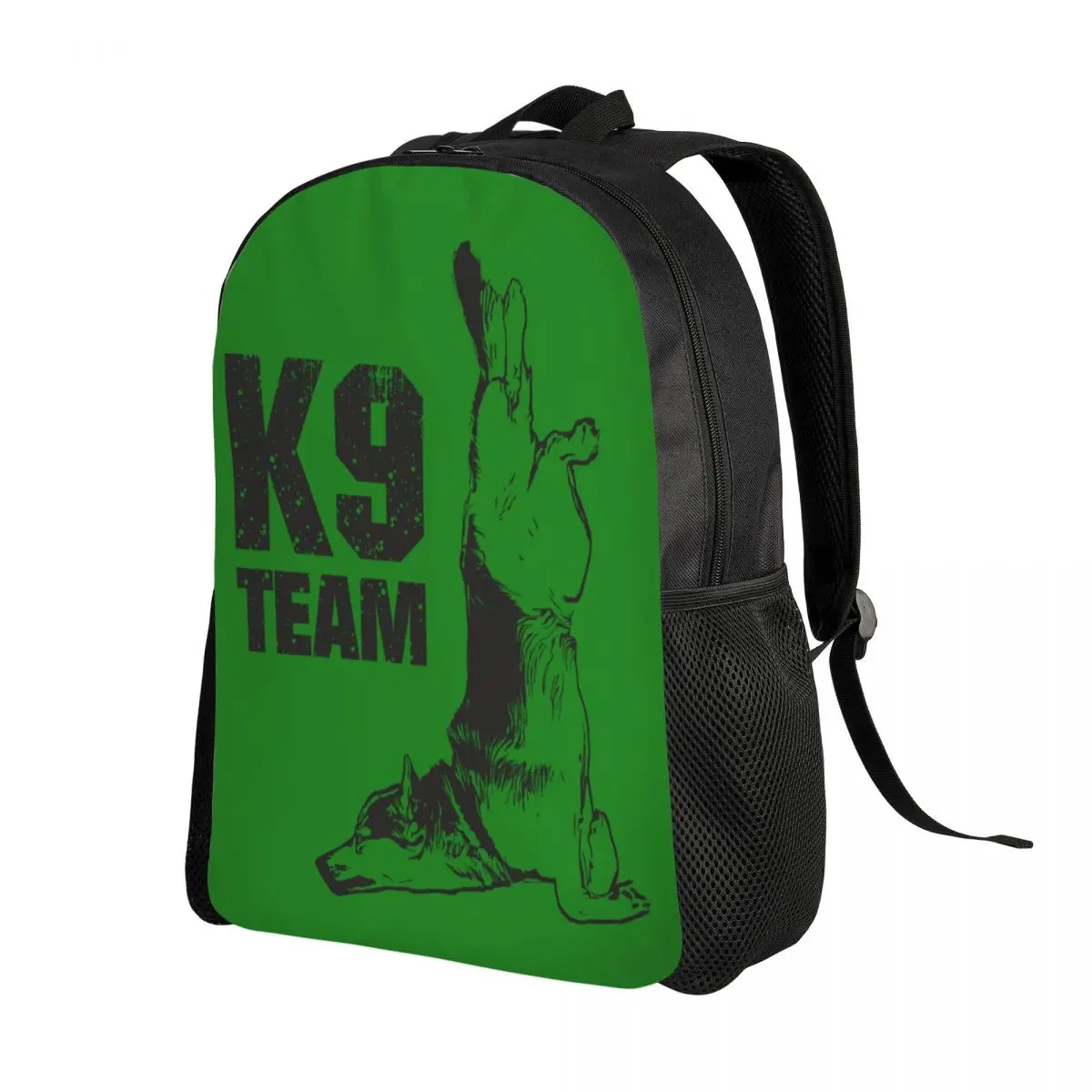 K9 Team Police Dog Travel Backpack Men Women School Computer Bookbag College Student Daypack Bags