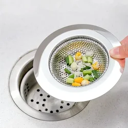 2024 New Kitchen Sink Filter Stainless Steel Anti-blocking Device Wash Basin Pool Filter Sieve Kitchenware Practical Tools