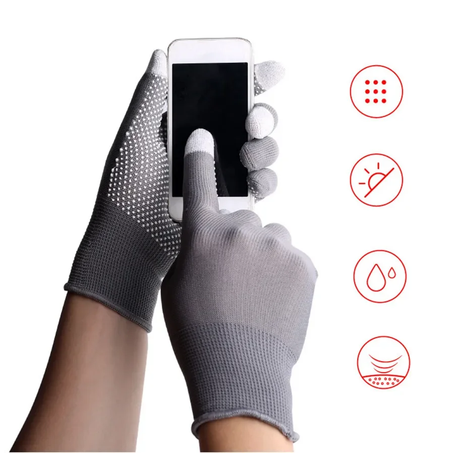 Breathable Anti-skid GEL Touch Screen Gloves Summer Thin Riding/Driving/Mountaineer Wrist Gloves Men Women Sport Running