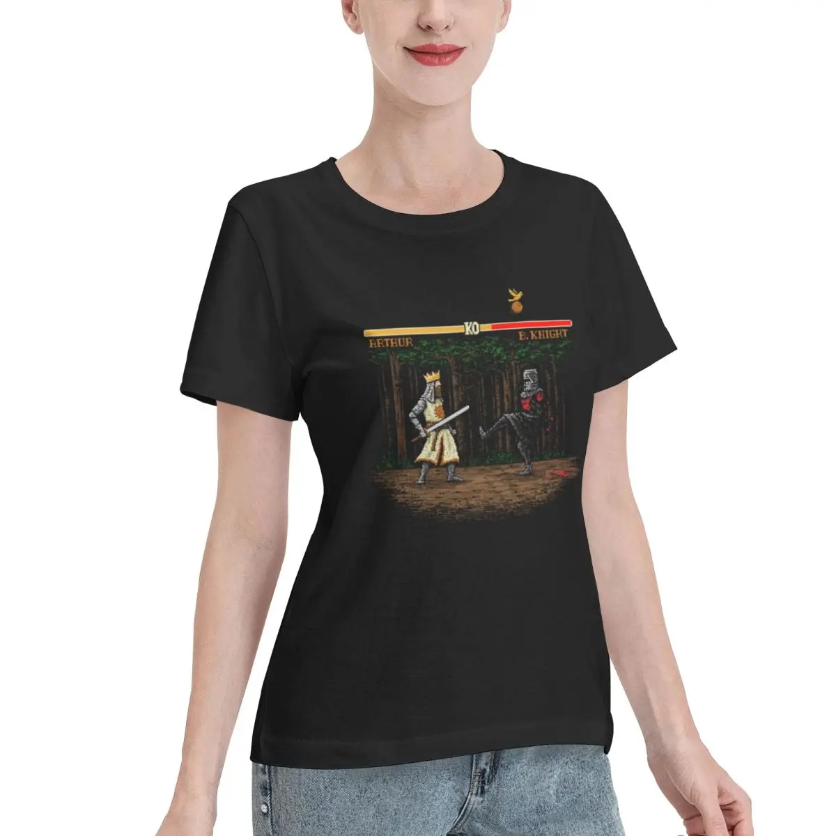 Great Deal Epic Fight! Women's T-shirt Simple Chic Fashion Ladies Shirt
