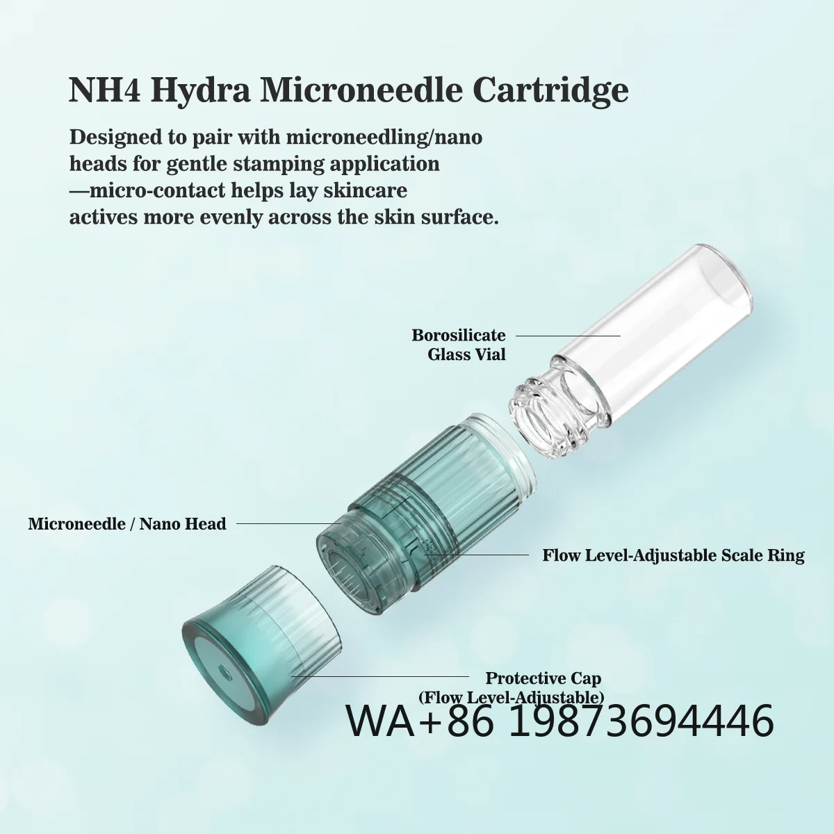 

NH4 Hydra Pen Cartridges, Micro Needling Hydra Microneedle for Skin Rejuvenation