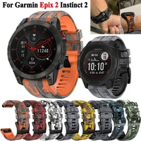 Correa de reloj inteligente de silicona Quickfit de 22mm y 26mm para pulseras Garmin Epix Gen 2 Instinct 2 Fenix 7X 7 6X 6 Pro 5 5X Plus