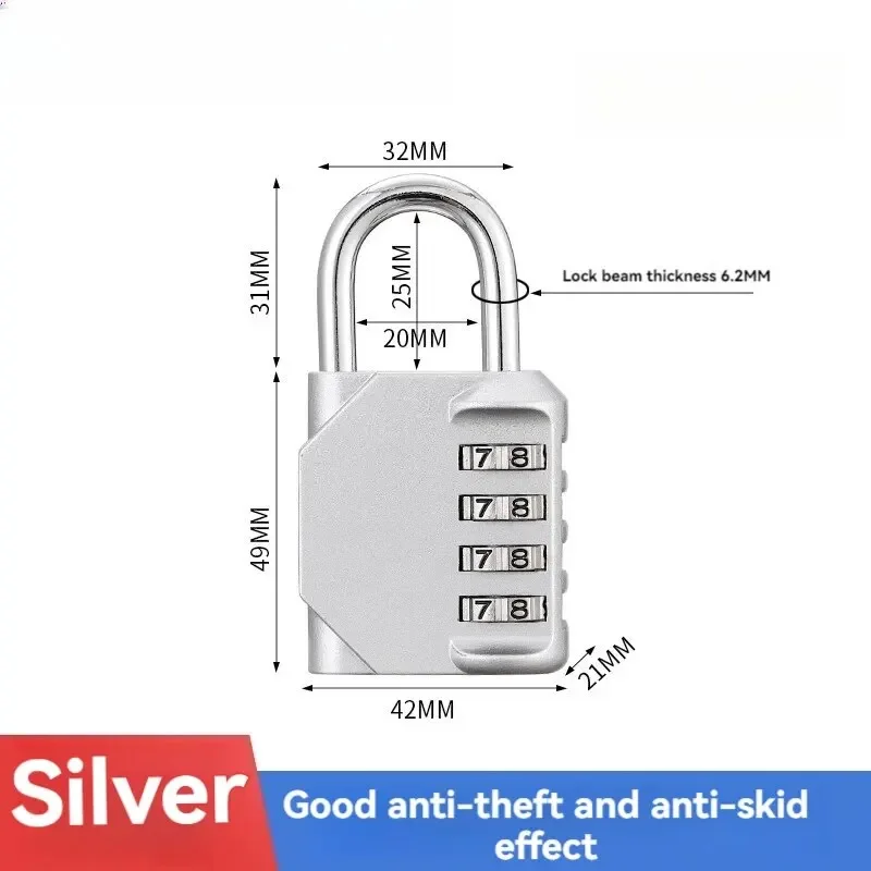

Mini Cabinet Door Lock Home Backpack Luggage Bag Student Dormitory Jian Shengfang Padlock 4 Digit Password Anti-theft Lock