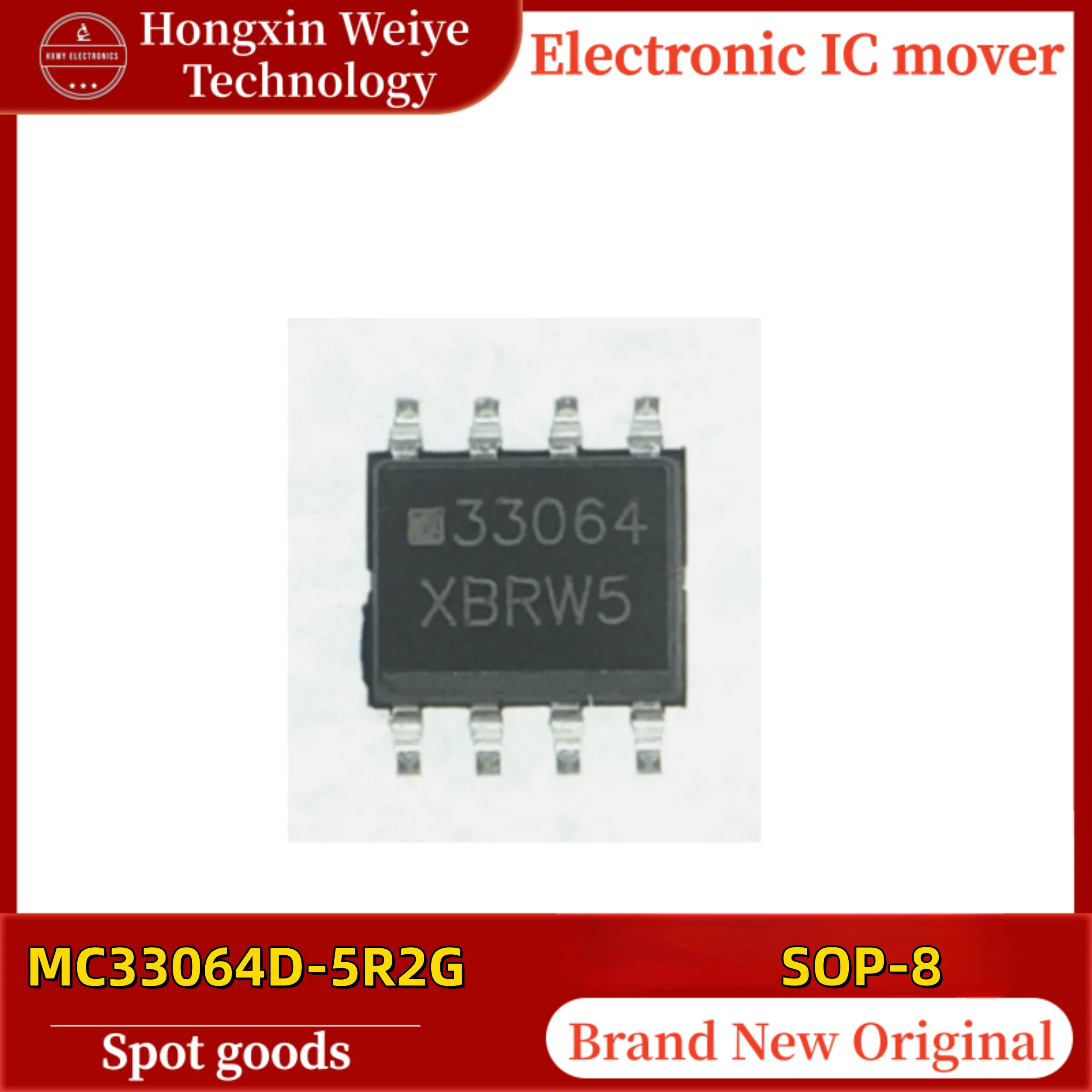 

(10/30 pieces) MC33064D-5R2G MC33064 SOP-8 with Silkscreen Mark 33064 Integrated Monitoring IC Chip Original Brand New In Stock