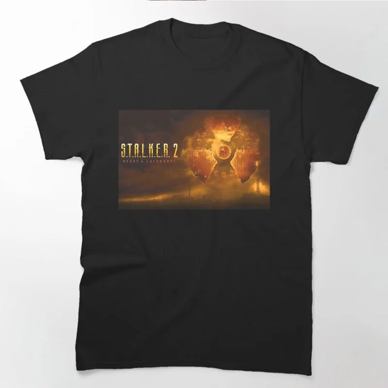 

0813 S.T.A.L.K.E.R. 2 Shadow of chernobyl Danger exclusion zone gift t shirt Videogame Stalker Graphic Clothes All size Tops