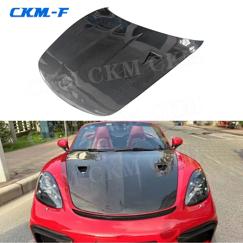 

Для Porsche 718 981 911 Boxster: Накладка на капот из настоящего карбона, вентиляционная решетка бампера, обвес из FRP для стайлинга кузова