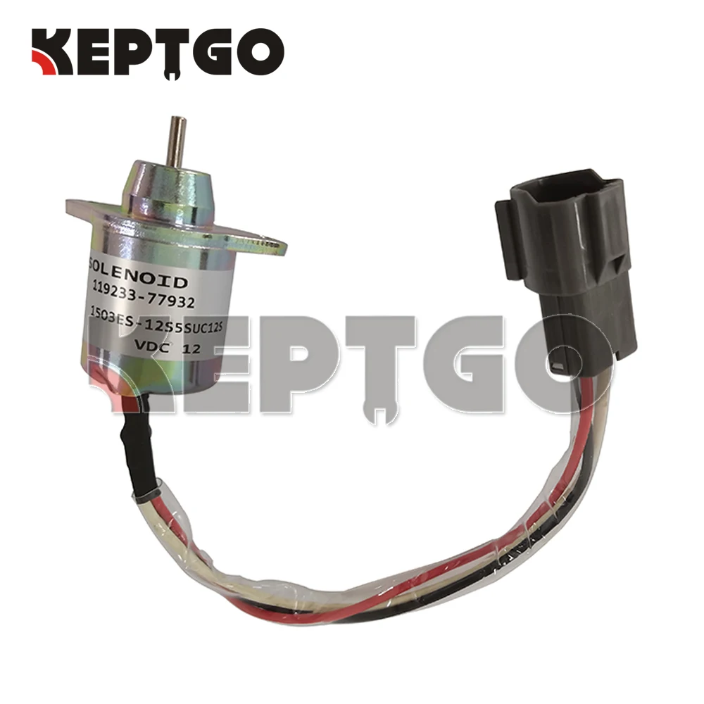 119233-77932, 119233-77931, 1503ES-12S5SUC12S 12v Stop Solenoid For John Deere hyundai R55-5 R60-5 TB235