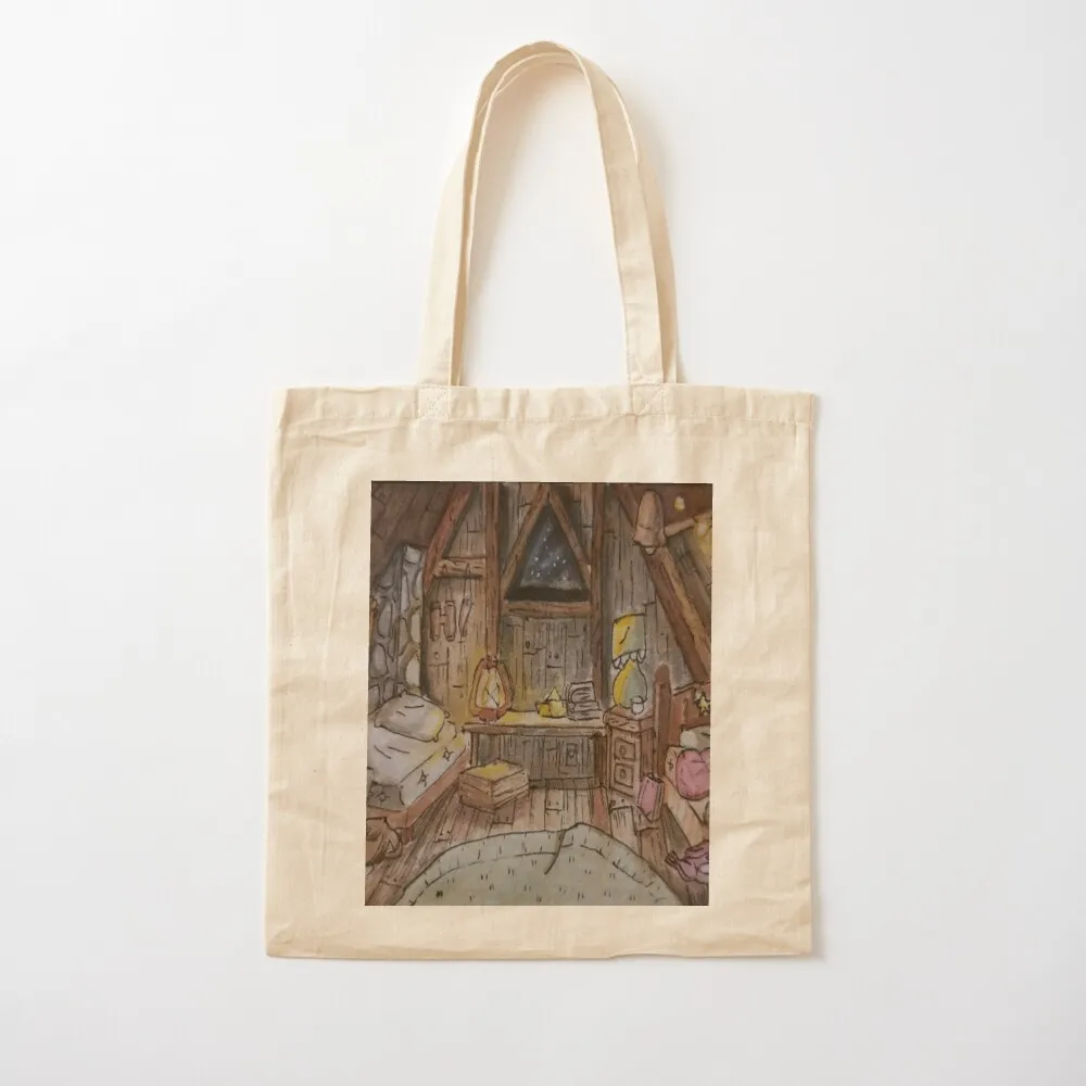 Gravity falls watercolor painting Tote Bag