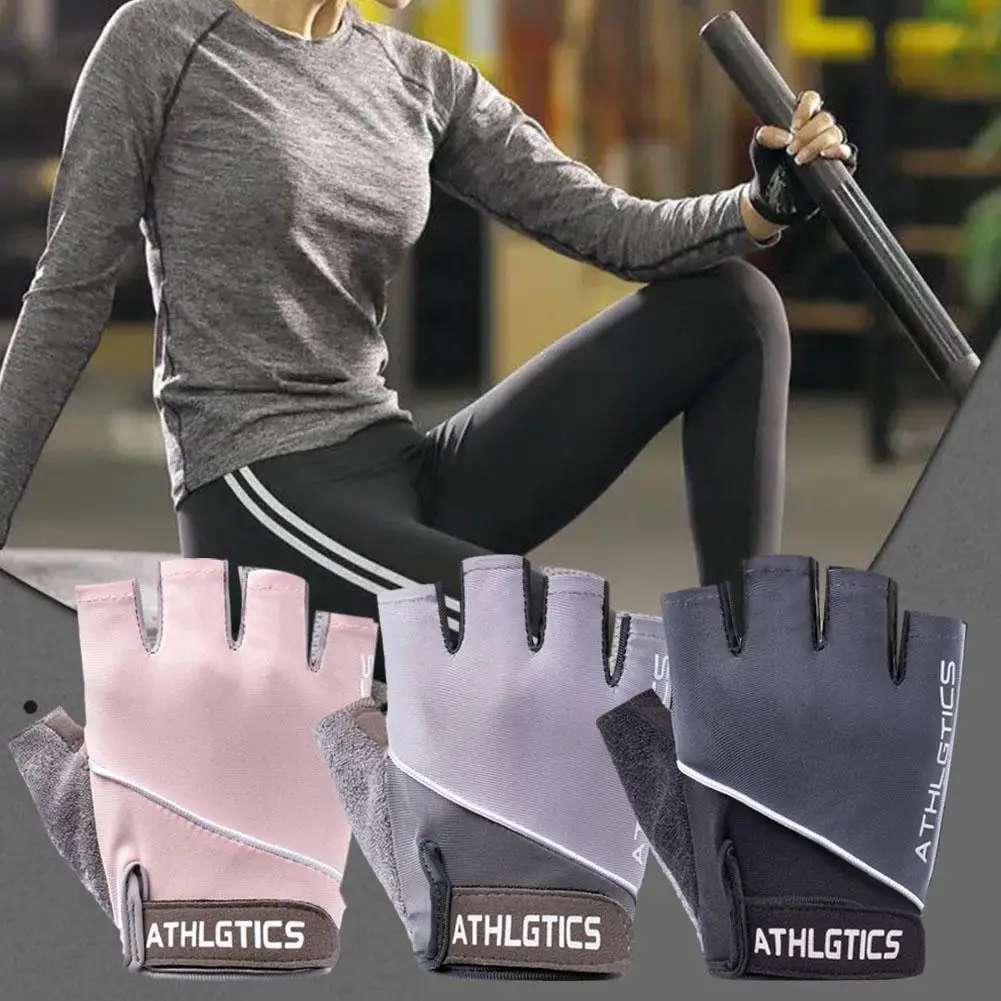 Sports Fitness Gloves for Men Women Weight Lifting Training Cycling Anti Slip Elastic Half Fingerless Gloves Sports Accesso J3R1