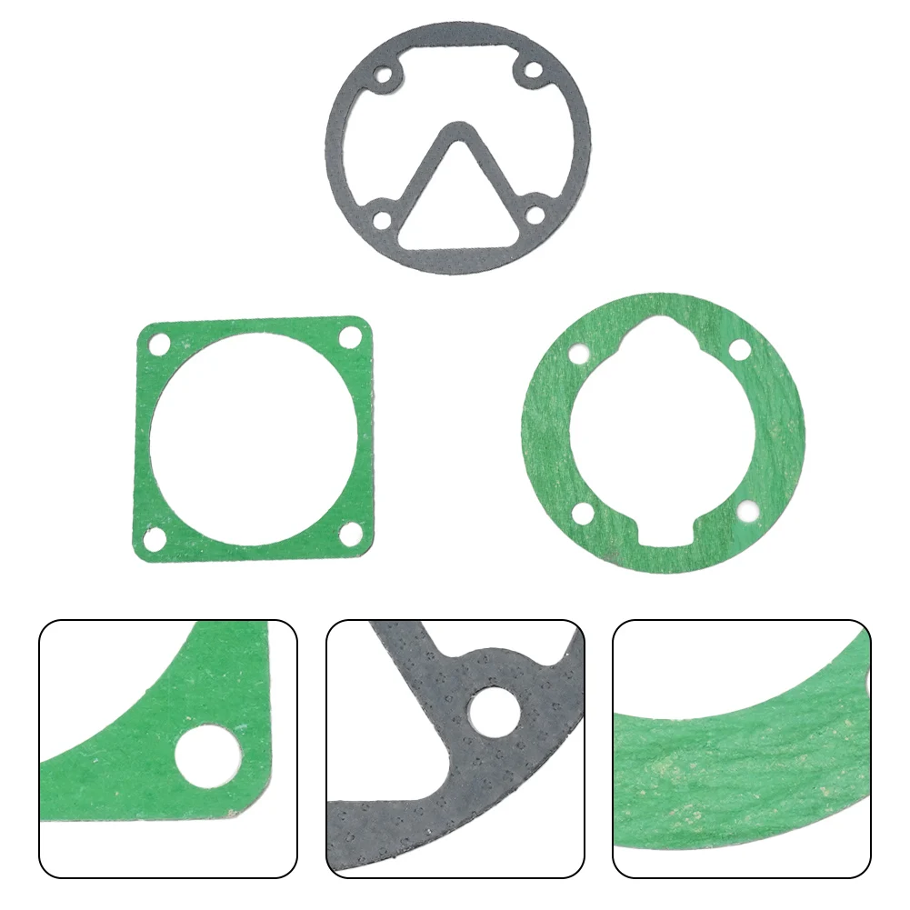 For Air Compressor Head Gasket Set 51/65/80/90/95 Type Tools Valve Plate Gaskets Washers 3PCS Parts Replacement