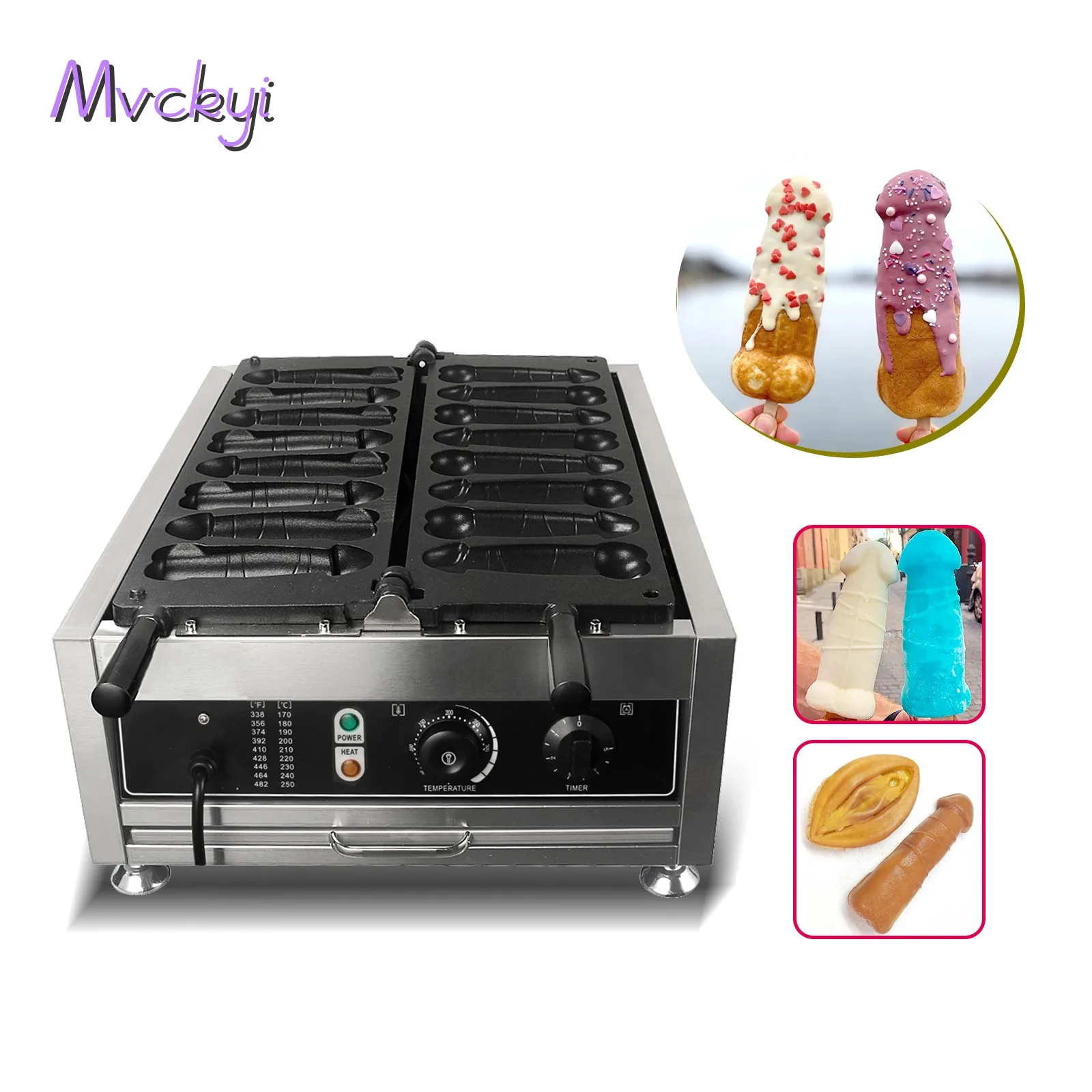 

Mvckyi Shipping from USA 8 Pcs Waffle Maker/Iron Stick Baking Machine/Hot Dog Machine/Bubble Waffle Maker