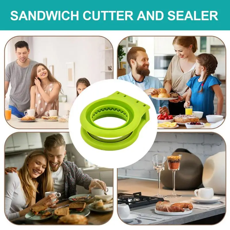 Sandwich Mold Cutter And Sealer Uncrustable Round Molds Cutter And Sealer Stainless Steel Pocket Cutting Accessories Portable