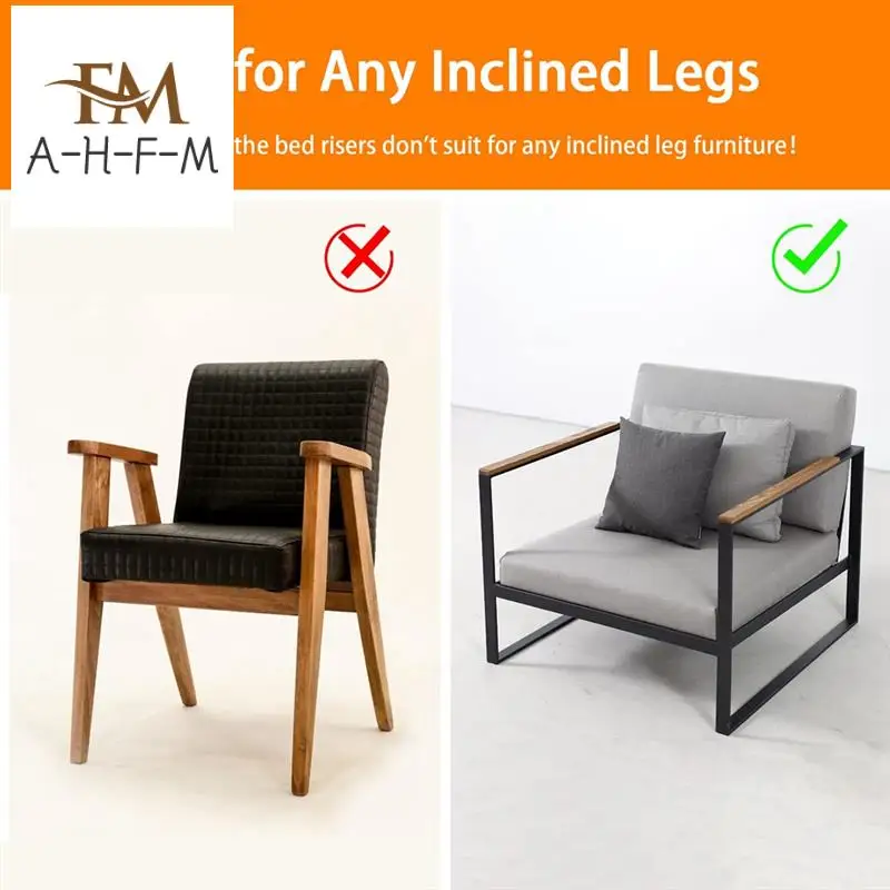 

1Set Adjustable Bed Risers 4In Couch Risers For Furniture Thickness 0-1.6In For Table