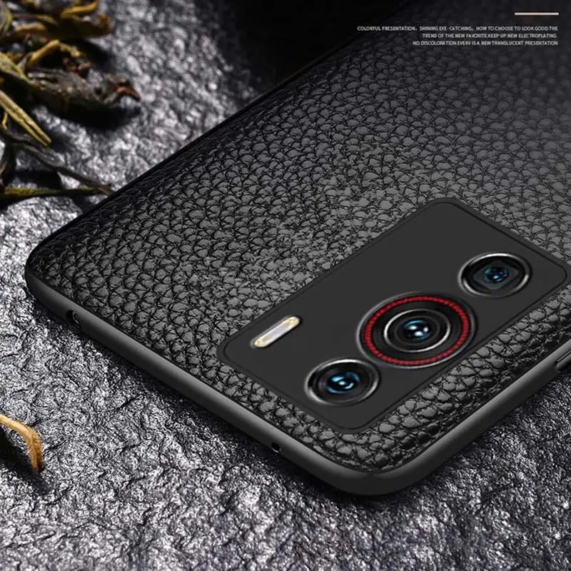 For ZTE nubia Z40 Pro Genuine Leather Phone Case For ZTE nubia Z30 Pro Ultra Slim Camera Lens Protective Cover For Nubia Z40 Pro