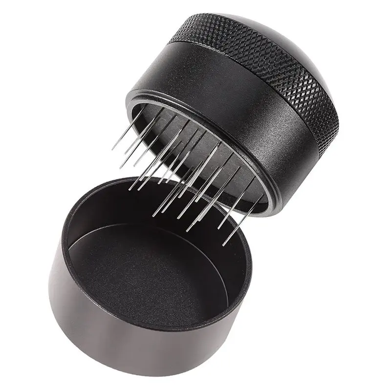 B82B-Coffee Distributor Tool Accessory For Espresso Machine- Need Stirrer Needle& Storage Base For Home Coffee Makers
