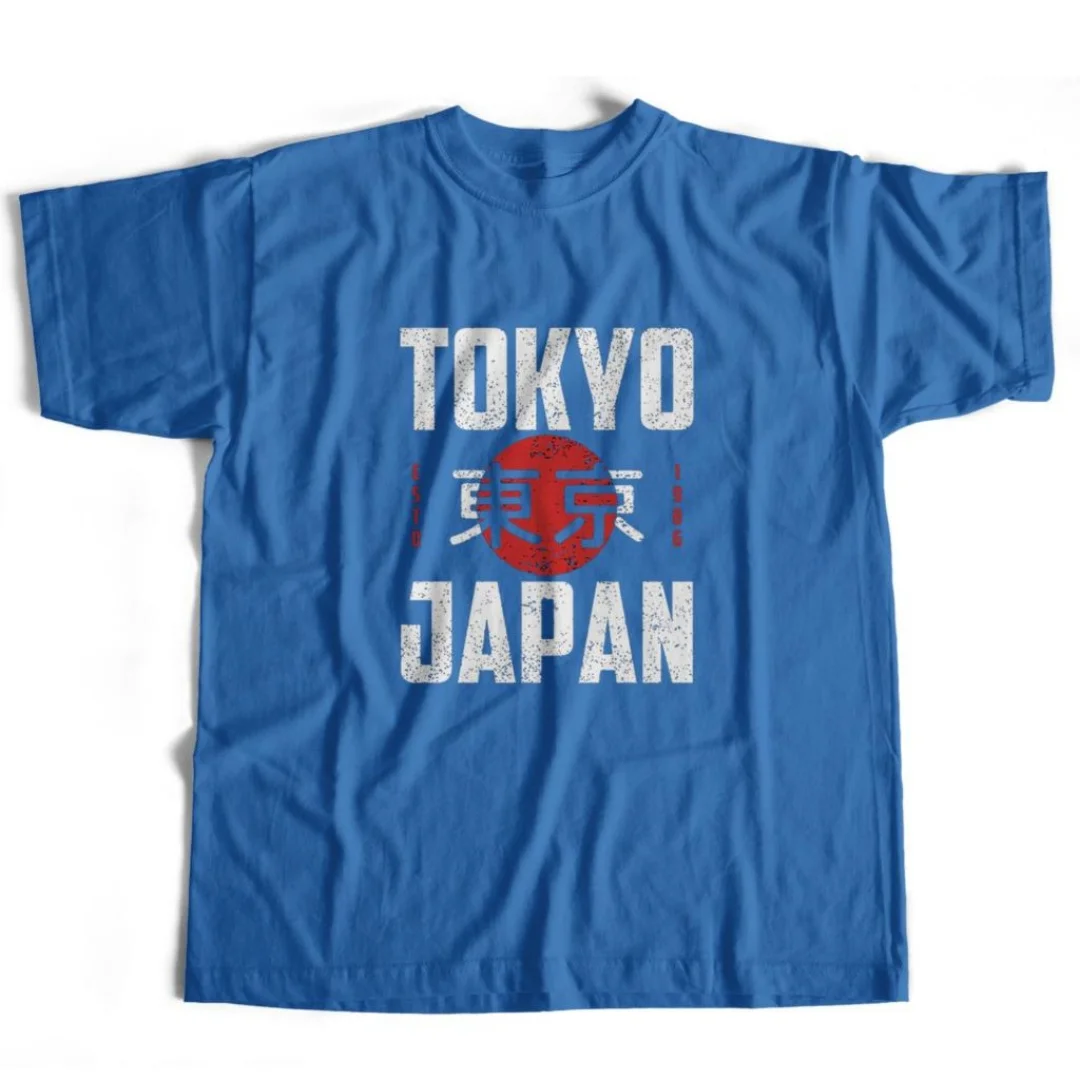 2025 tendance qualité 100 _ coton Cool Tokyo imprimer hommes t-shirt décontracté ample à manches courtes hommes T-shirt col rond hommes t-shirts