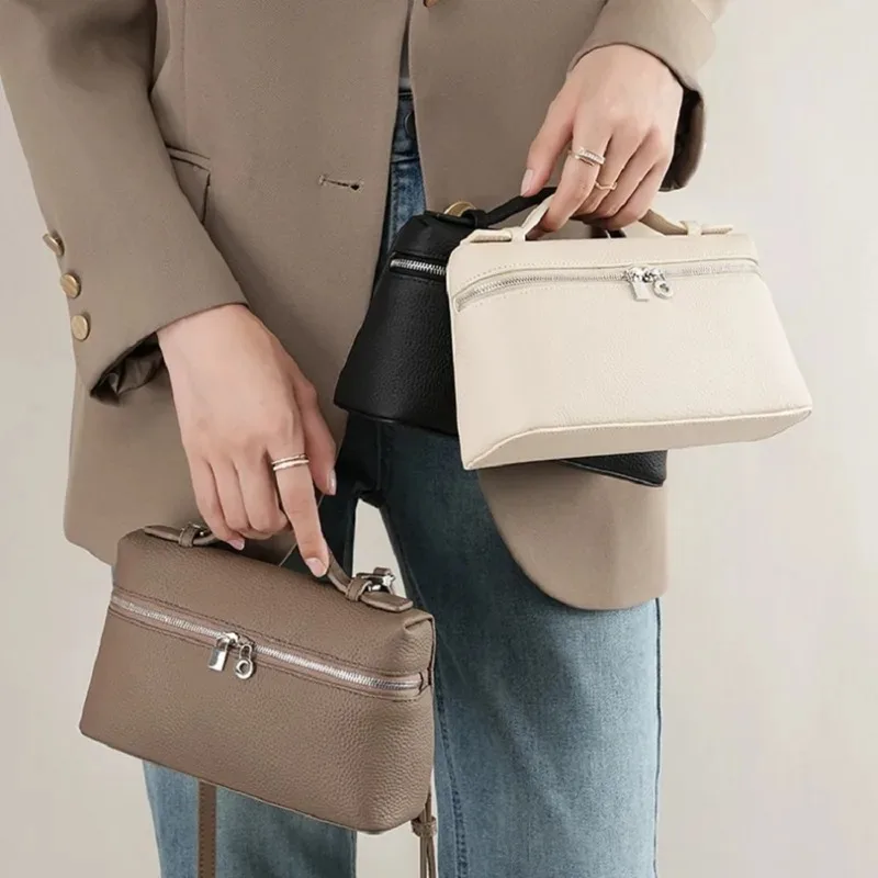 

Premium niche feel lychee grain shoulder bag, simple and fashionable lunch bag, women's handbag, exquisite mini crossbody