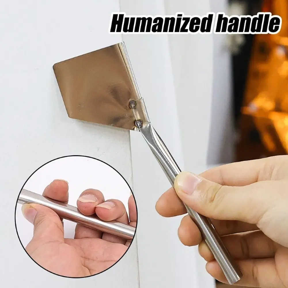 

1Pcs Caulk Removal Tool Outdoor Corner Trowel Stainless Steel Metal Handle Wall Plaster Scraper Internal/External Corner