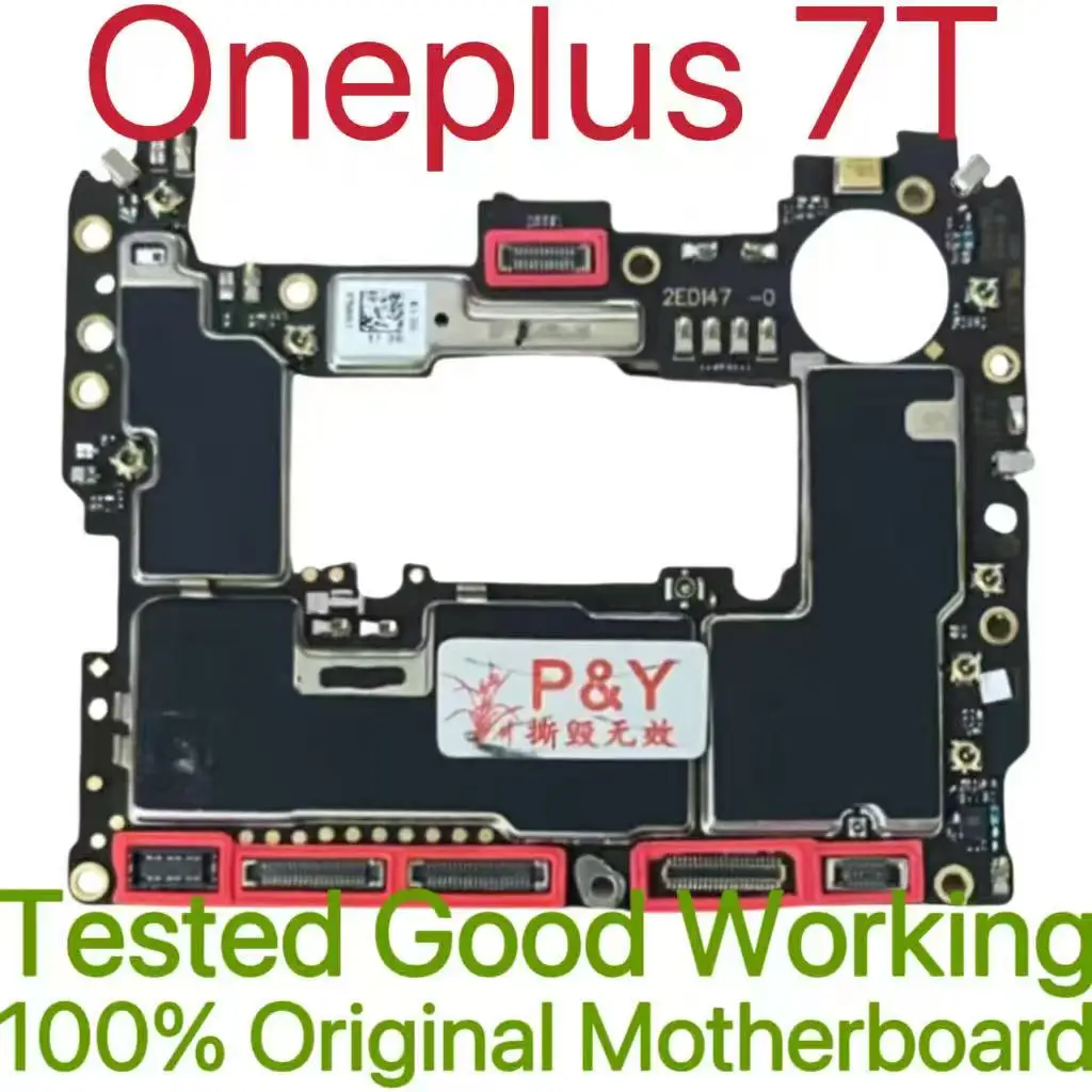 Global Version Original Unlocked Motherboard for Oneplus 7T Tested Circuit Plate Main Logic Board for Oneplus 7T