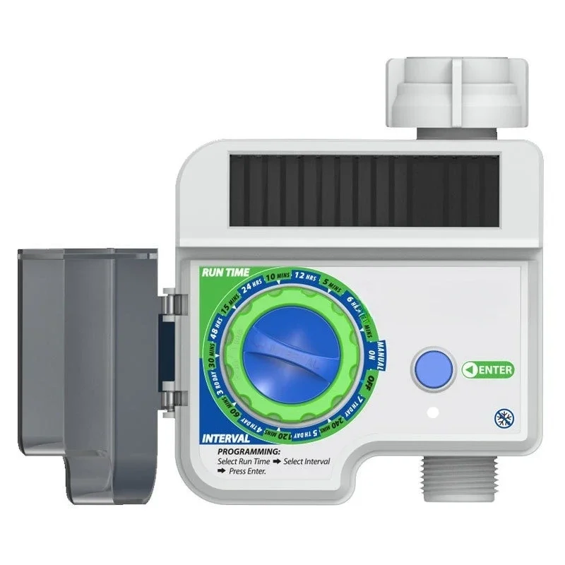 Knob type solar automatic irrigation timing controller, atomizing micro-spray system watering device