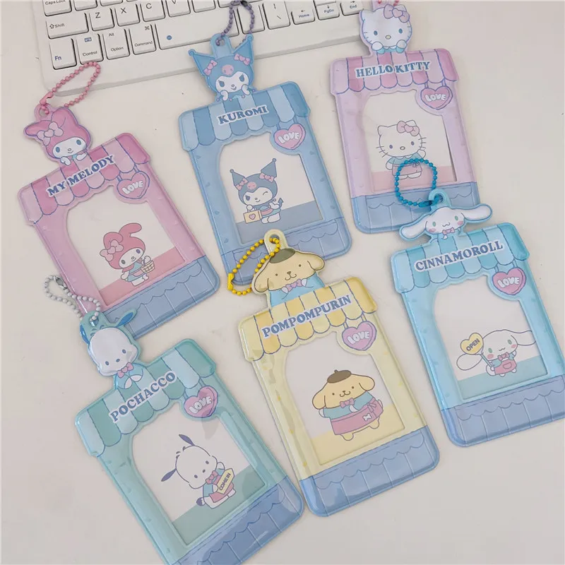 

Sanrio Card Set Hello Kitty Cinnamoroll My Melody Campus Girl Pendant Bus Card Rice Card Postcard Card Backpack Accessories Gift