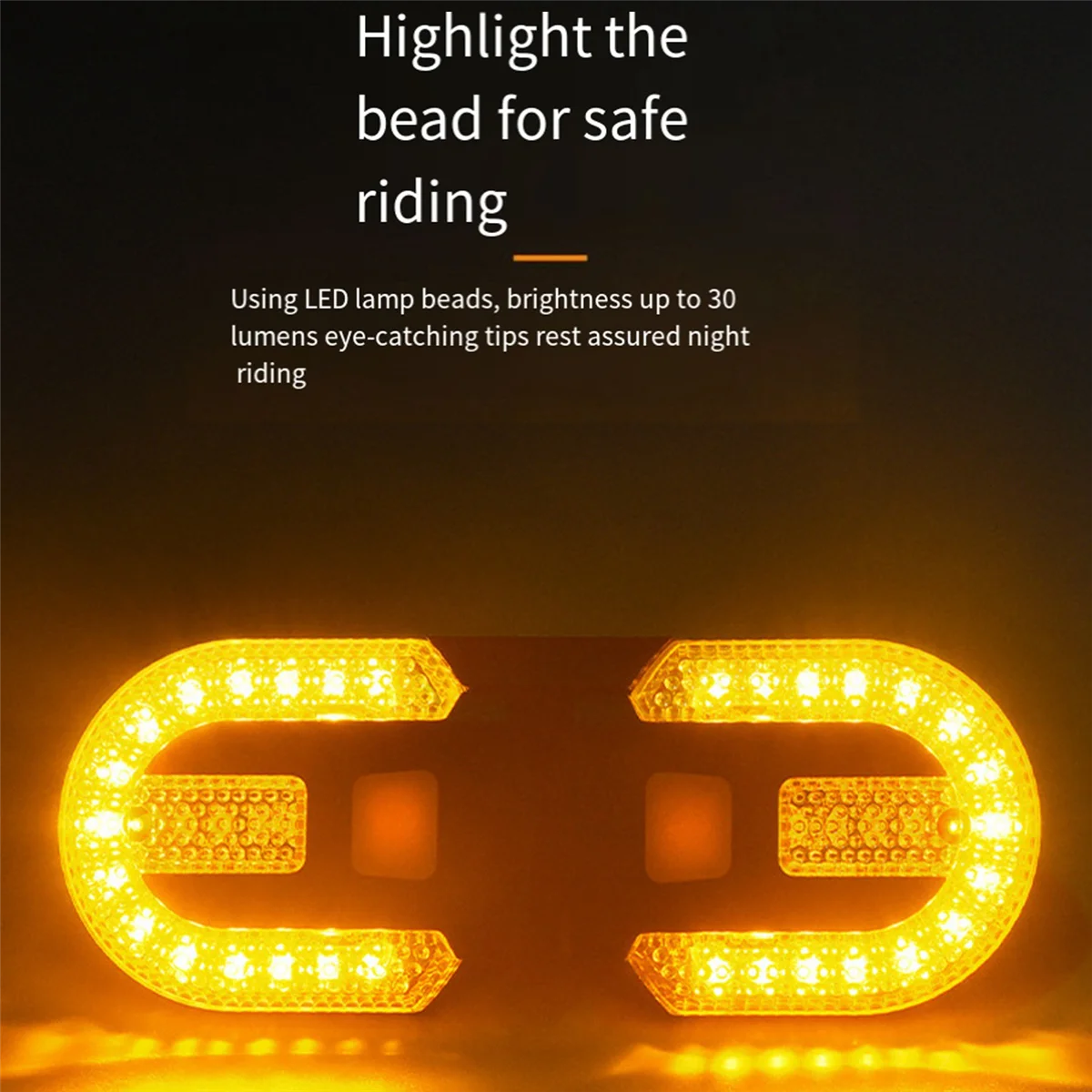 LED Bicycle Remote Control Turn Signal Taillight Waterproof Bike Warning Lamp for Outdoor Cycling Accessories