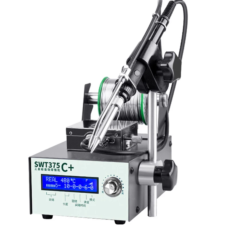 SWT375A+ Halbautomatische fußbetriebene Lötmaschine 75 W Lötstation Elektrischer Schweißkolben LED Digitaler Lötkolben