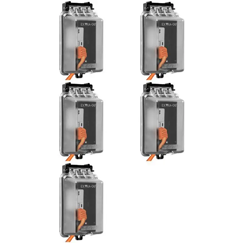 

【ФЕРИТИЙ!】 5-кратная крышка для наружной розетки, одноместная крышка для уличной розетки, устойчивый к атмосферным воздействиям корпус, водонепроницаемая вилка для электрической коробки