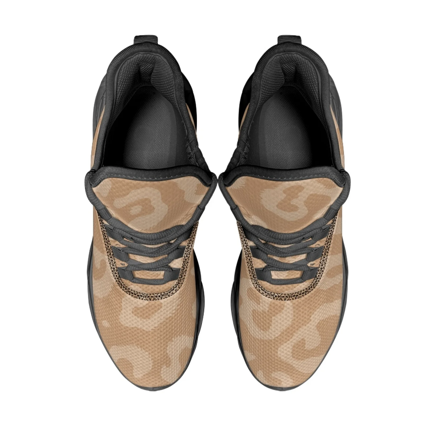 PENSTROLL PENSTROLL Light Leopard Print Breathable Athletic Sneakers for Gym Mesh & EVA 2026 New Fall Fashion Men