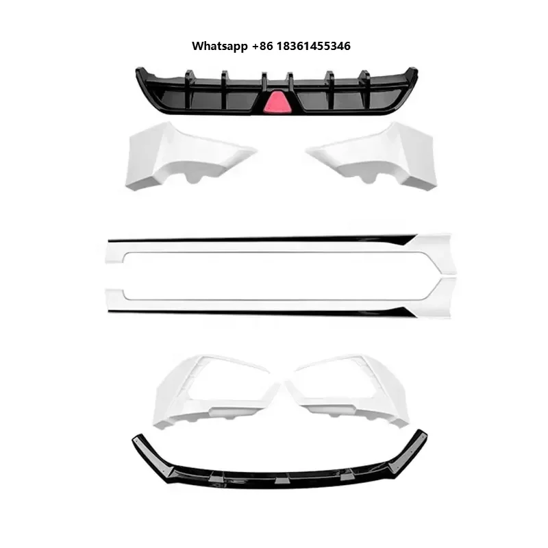 

For Fit Four Generation 2021 2022 Car Bumpers Lower LipABS Material Car Body Kits Front Lip Rear Diffuser Lip Side Skirts
