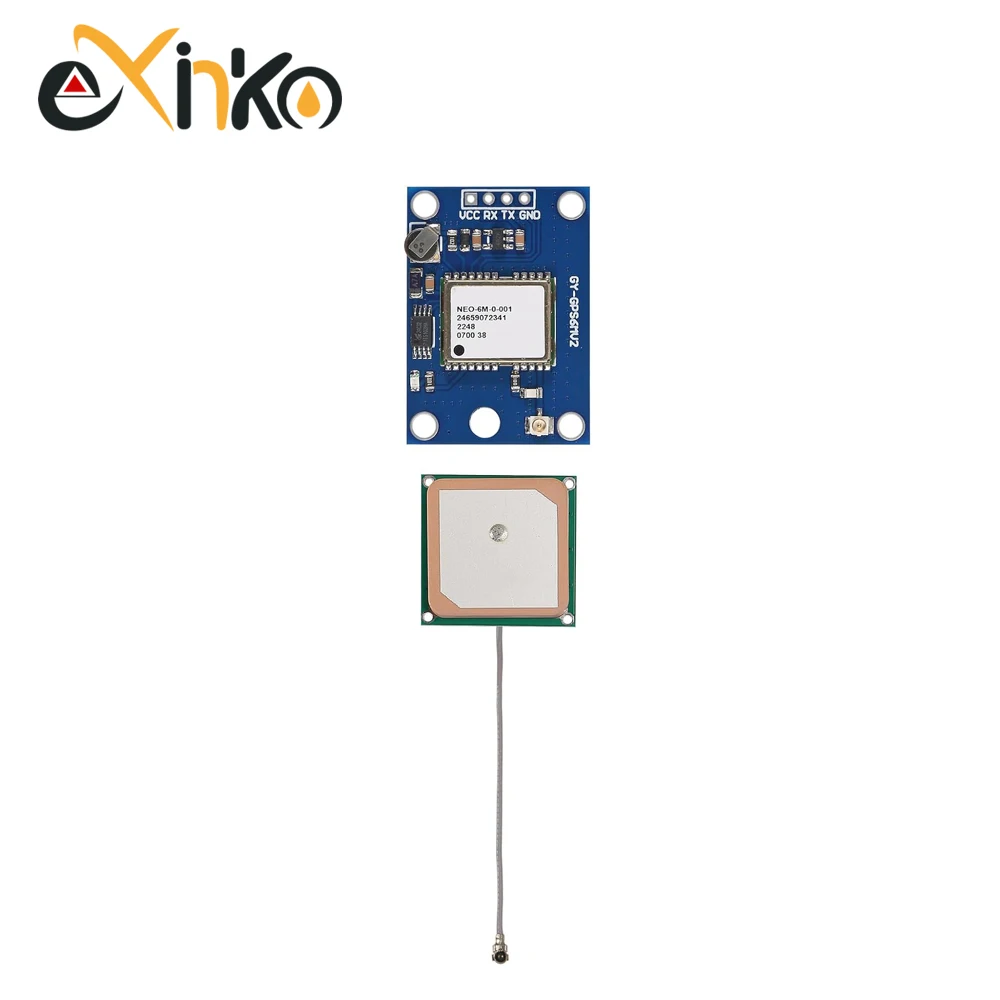 1-10 szt. GY-NEO6MV2 Nowy moduł GPS NEO-6M NEO6MV2 z kontrolą lotu EEPROM MWC APM2.5 duża antena dla Arduino — zdjęcie produktu 5