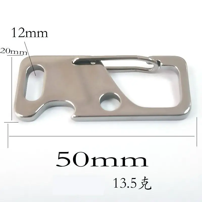 New Stainless Steel Key Chain Pendant Multi-functional With Open Waist Hanging Accessories High-grade Bottle Opener Key Ring