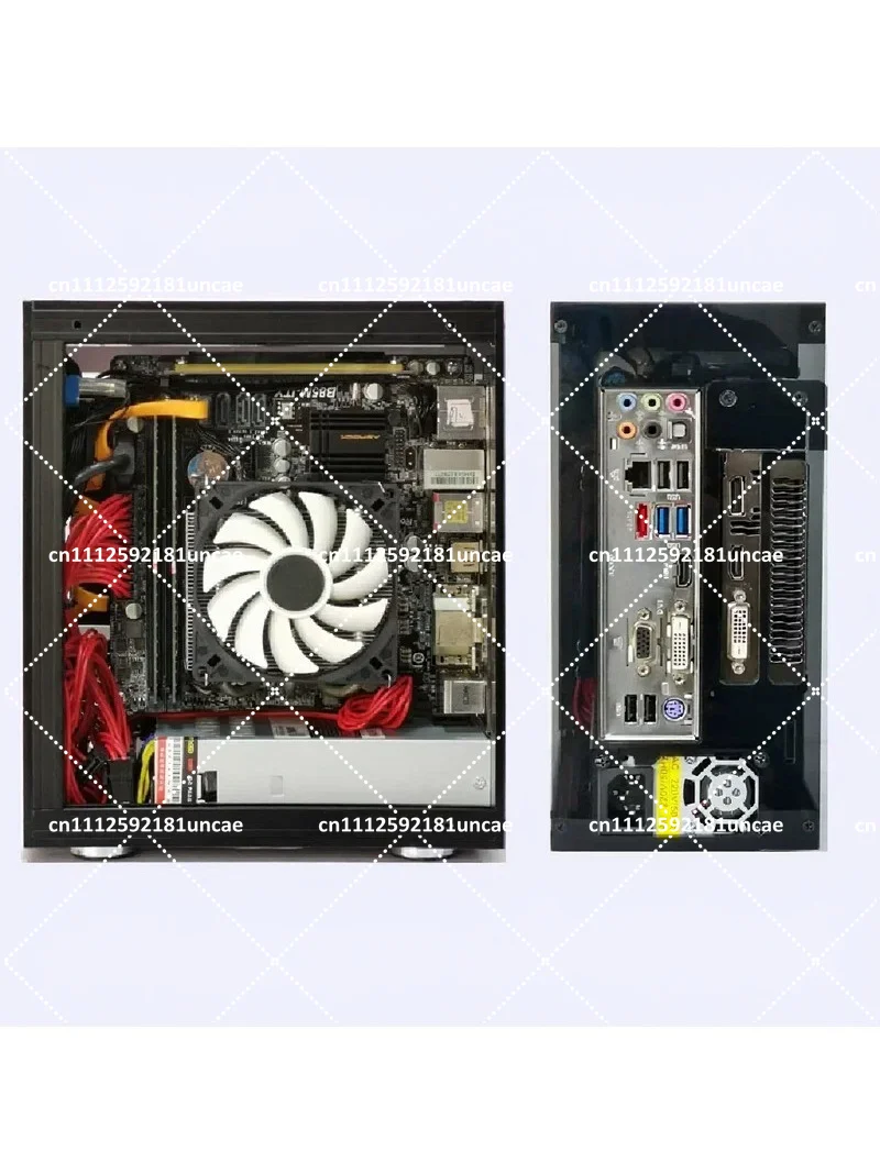 Mini ITX Side Transparent Chassis, Small 1U Power Supply A4 Case for Compact Builds view 4