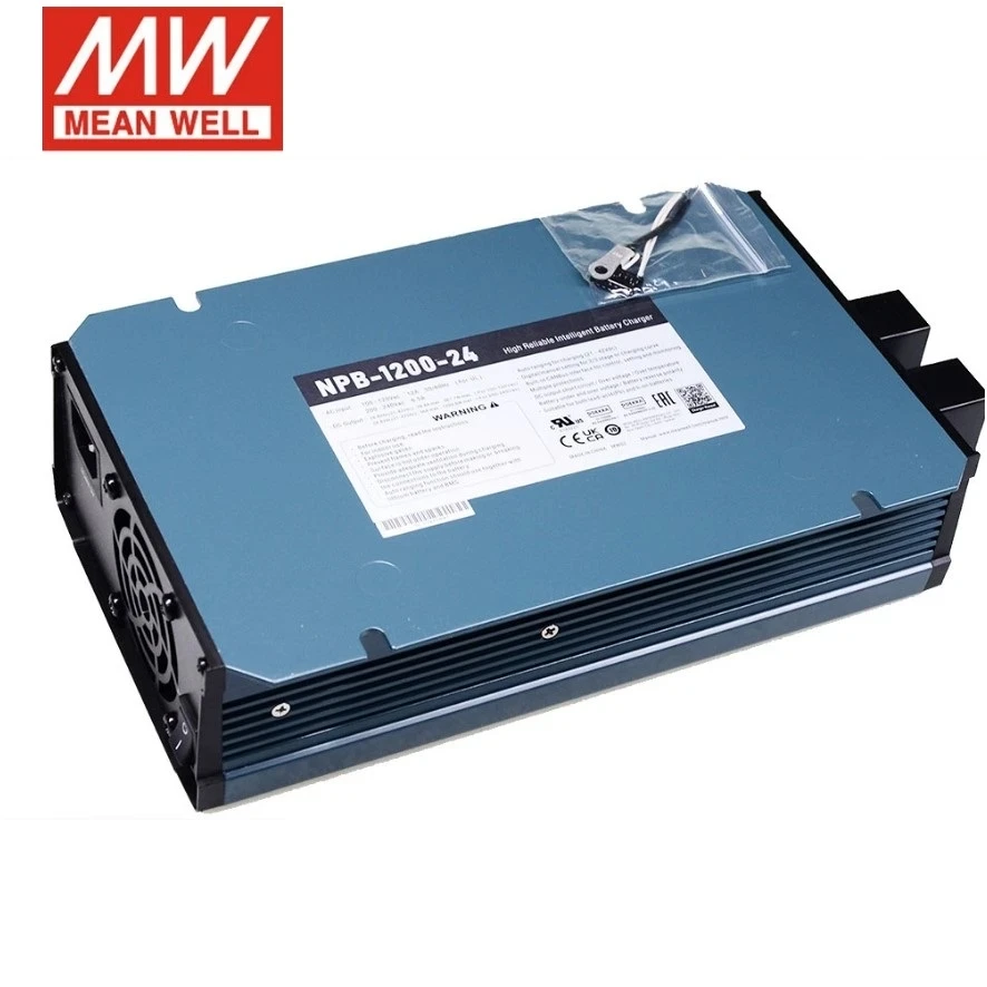 Imagem -03 - Mean Mell-ultra Wide Output Range Carregador de Bateria Inteligente Npb1200-12 Npb-120024 Npb-120048 1200w Alta Confiável Novo