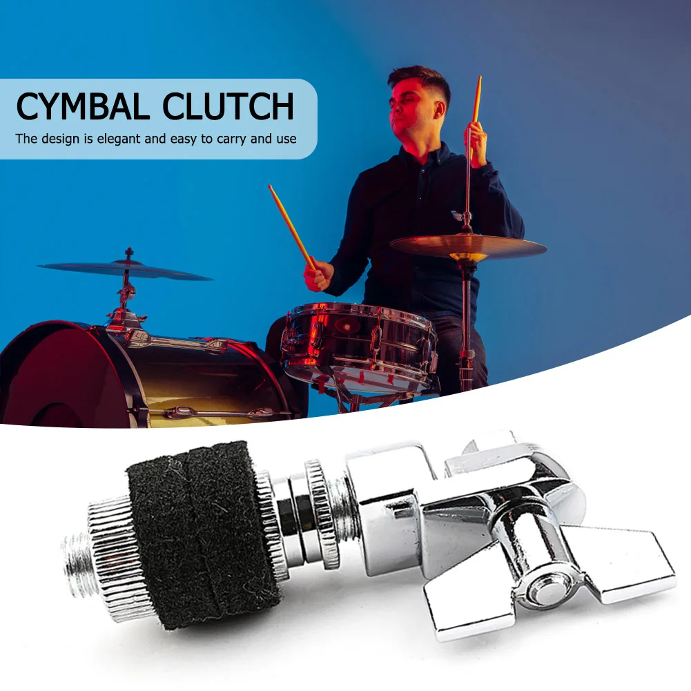 Cymbal Clutch 6mm Center Hole Cymbal Rack Separator Alloy Hi-hat Soft Felt Pad Clutch Cymbal Holder Jazz Drum Parts Accessories