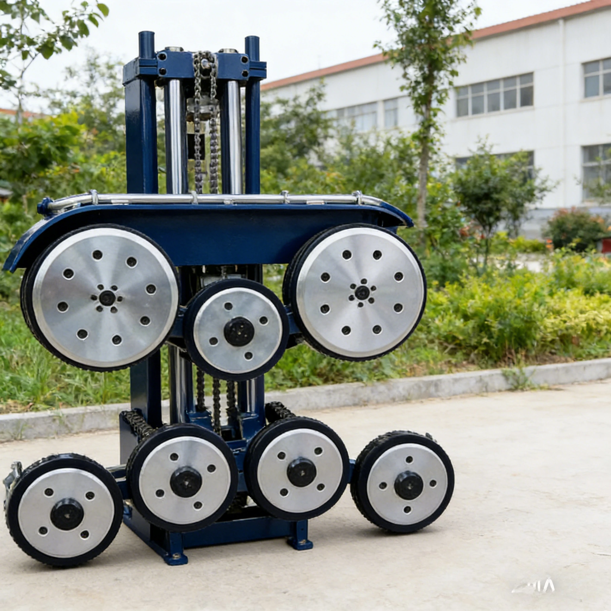 Vertical Diamond Wire Saw Machine for Stone Slab Cutting Customized Automatic Tensioning Granite Processing Tool