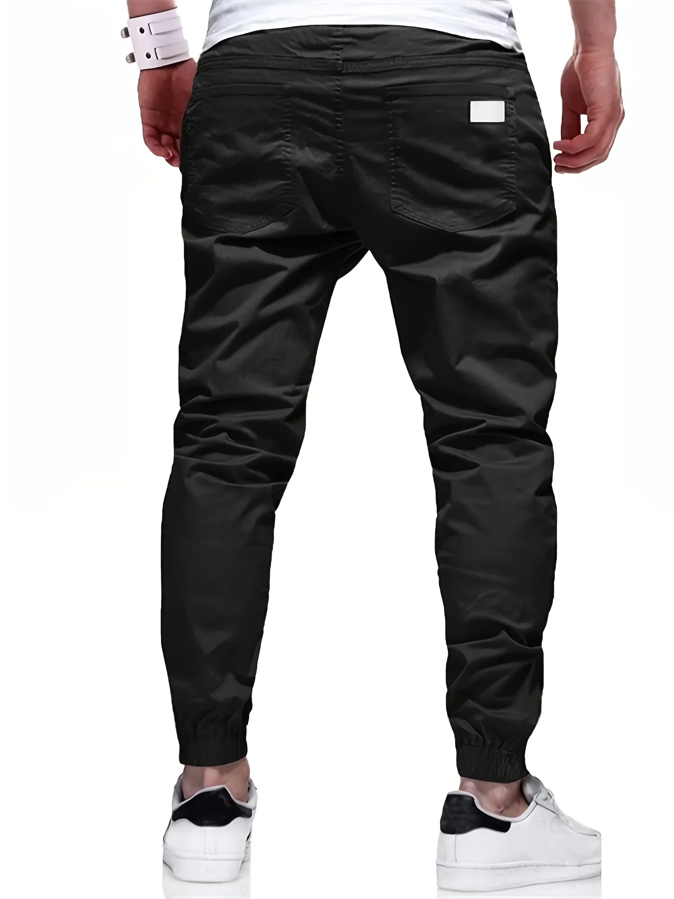 Cargo Pants 2024 new men's casual pants slim fit with small feet trend pants leggings