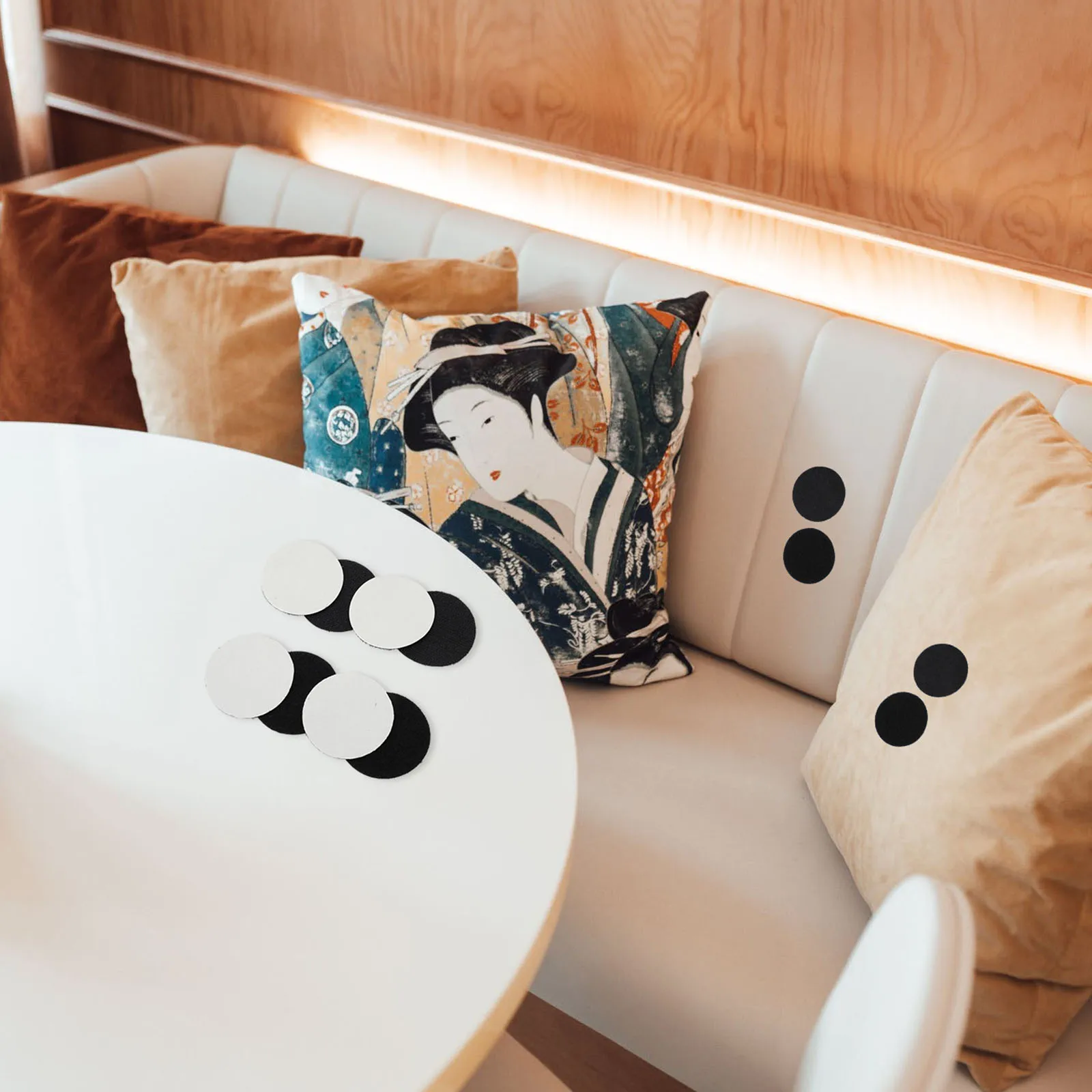 

60Pairs Cushion Fixing Clips Self-Adhesive Double-Sided Tape for Sofa Rug Carpet Organizer Gripper Non-Slip Home Use