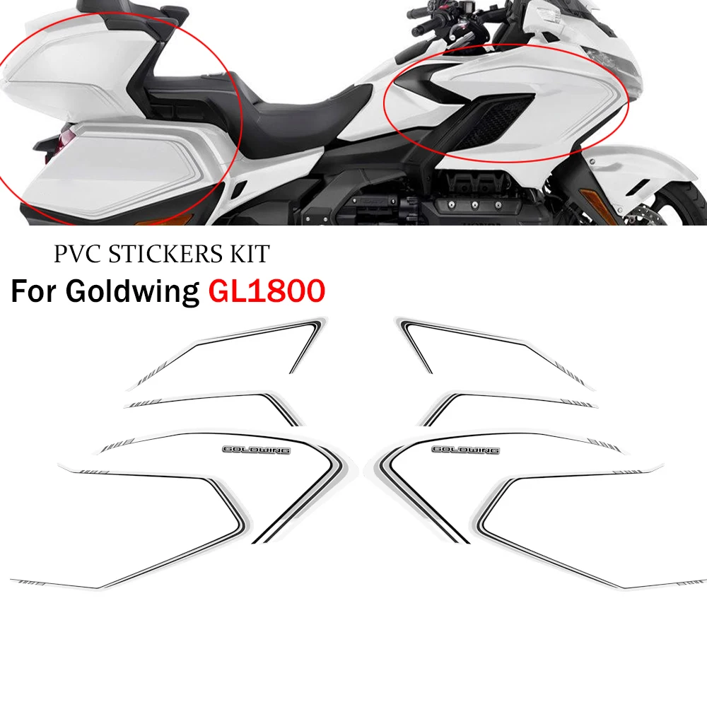 For HONDA Goldwing GL1800 GL 1800  Motorcycle stickers Touring Decal Kit Cases Protector Trunk Luggage