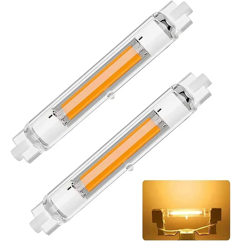 ABHU 4Pack R7S LED 118 Mm, 30 W R7S LED Dimmable Bulbs Replacement For J118 Mm, Warm White 3000 K 3000LM