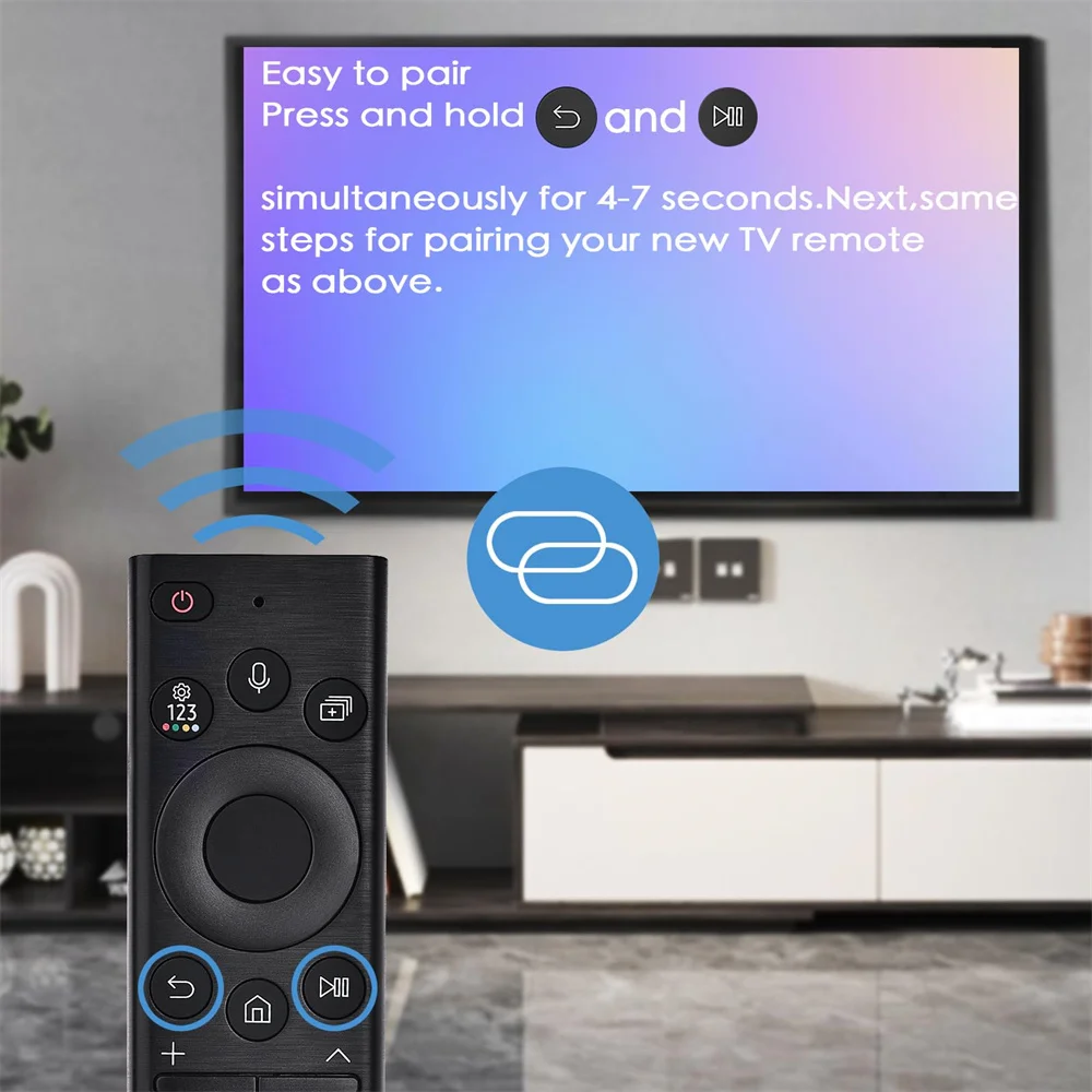 BN59-01385A Controle remoto por voz para Samsung Smart TV 2019-2023 Crystal UHD Neo QLED OLED 4K 8K Series TVs (sem função solar)