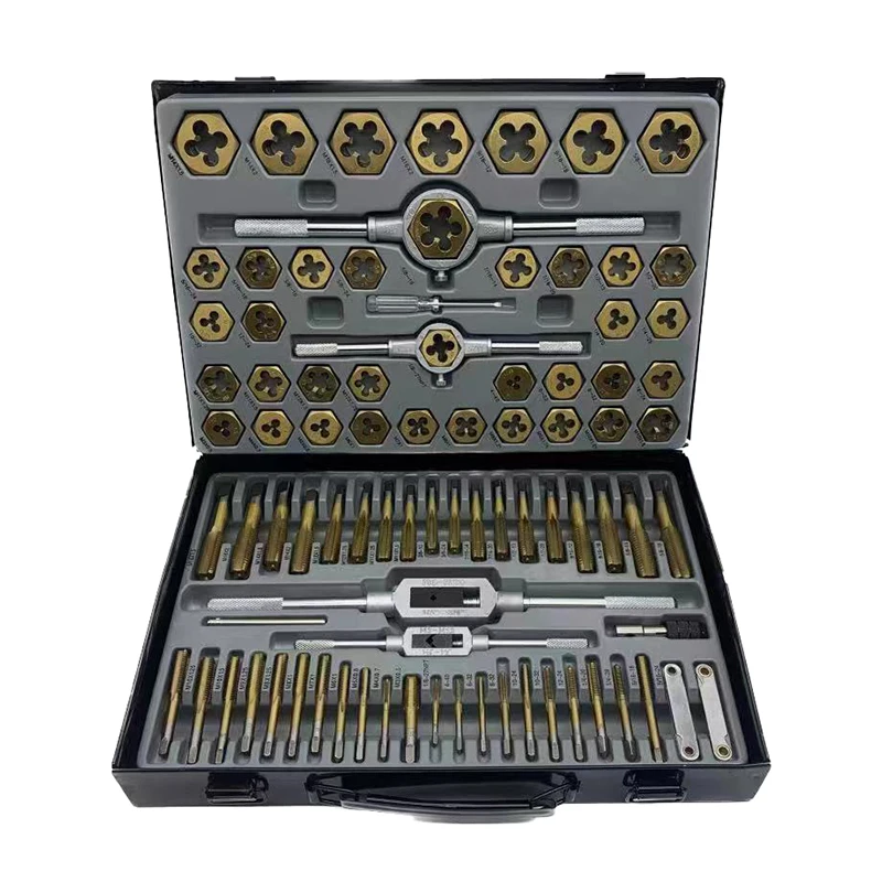 Multiple Specifications Tap and Die Set Metric System Screw Tap Die Fine Thread Alloy Steel Tapping