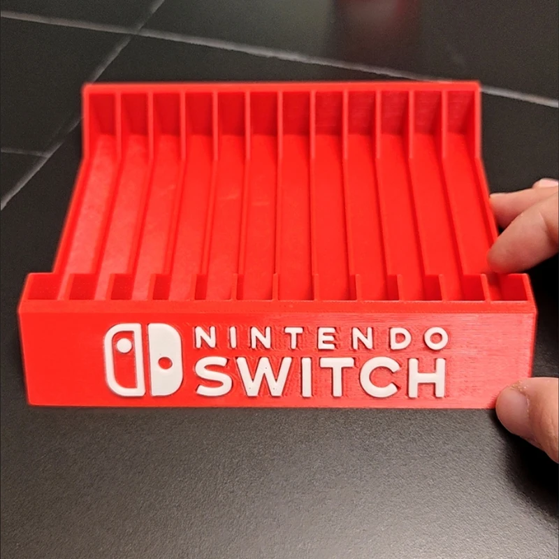 New For Switch Game Card Case Desktop Card Box Holder Game Disc Cassette Storage Bracket Storage Box，8 And 12 Compartments